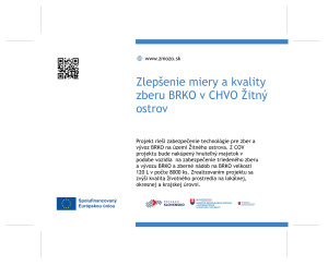 Zlepšenie miery a&nbsp;kvality zberu BRKO v&nbsp;CHVO Žitný ostrov